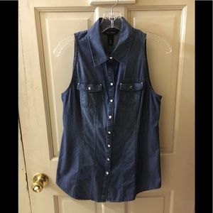 WHBM Denim Top
